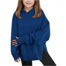 Kids Hooded Sweatshirt Long Sleeve Loose Fit Soft Casual