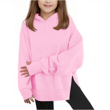 Kids Hooded Sweatshirt Long Sleeve Loose Fit Soft Casual