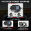 Wireless LED Car Gesture Light Remote Rechargeable 3 Modes 3
