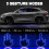 Wireless LED Car Gesture Light Remote Rechargeable 3 Modes 4