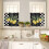 Tropical Lemon Kitchen Curtain Set Rod Pocket 3-Piece 2
