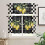 Tropical Lemon Kitchen Curtain Set Rod Pocket 3-Piece 4