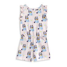 (5-6 Years) Bluey Sleeveless Playsuit (Girls Pink)
