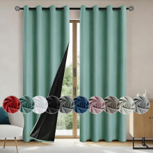 Blackout Curtains Blue Grommet Panel 39.37"W x 78.75"L