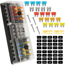Fuse Box Cover Holder 16-Way 12V-32V RV Marine Auto