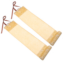 Calligraphy Scroll Paper 35x10cm 2 Pcs