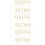 Gold Number Cake Topper Set 3 Pieces 6