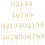 Gold Number Cake Topper Set 3 Pieces 4