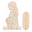 Raindrops Wooden Sonogram Frame Light Yellow 4x6 Inch 1