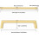 Cabinet Pulls Gold 5 Inch 10 Pack 2