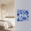 Light Switch Wall Plate Cover Blue Floral Pattern 2-Gang 4