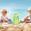 Mesh Beach Bag Yellow Waterproof Large Capacity 4