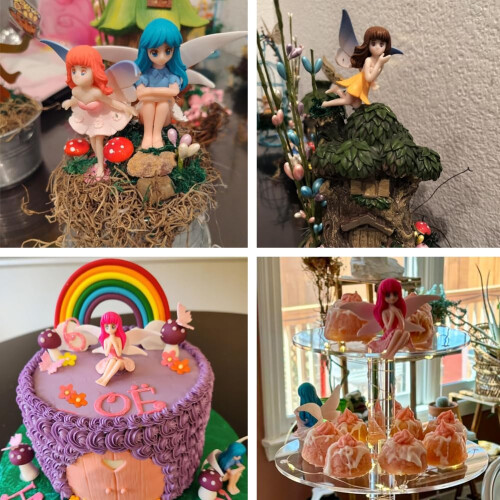 Mini Fairy Figurines Garden Decor Set 4 Pieces 2