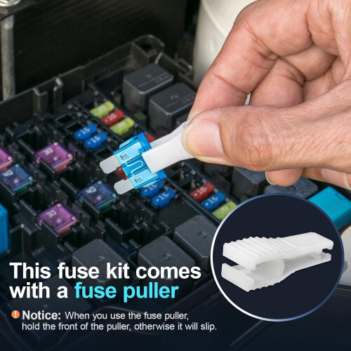 Car Fuse Kit ATC ATO 120 pcs 2A–40A with Puller 1