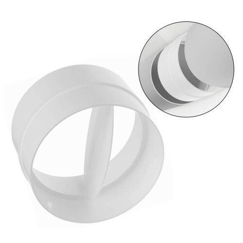 PVC Check Valve 4 Inch Duct Connector for Ventilation 2