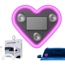 Solar Heart-Shaped Ambient Light LED Pillar IP65 Waterproof