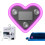Solar Heart-Shaped Ambient Light LED Pillar IP65 Waterproof 1