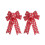 Christmas Bow Velvet Wired Glitter Gold 1 Pack 2