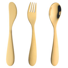 Kids Stainless Steel Cutlery Set Fork Spoon 3-Pc