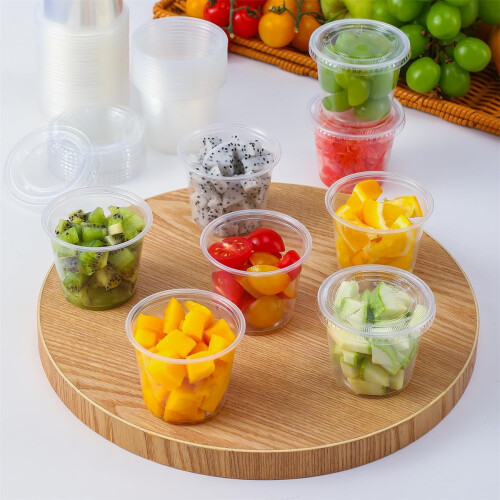 Disposable Dessert Cups Clear 5.5 Oz 100 Pack 2