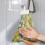 Soft Absorbent Daisy Hand Towels with Snap Button and 2