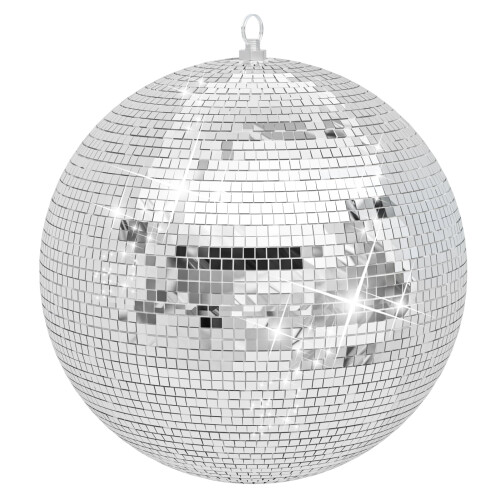 Hanging Silver Disco Ball 12 16 20 Inch 1