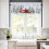 Red Truck Kitchen Curtains Set with Pine Tree Design 3