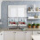 Red Truck Kitchen Curtains Set with Pine Tree Design 6