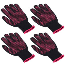 Heat Gloves Oven Mitts High Temperature Rose Red Silicone