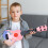 Classical Guitar Toy for Kids 4-String Ukulele Red 5