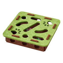 Interactive Cat Digging Box with Maze and 2 Bell Balls