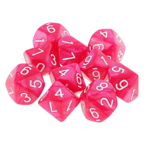10-Sided Polyhedral Dice for Dungeons & Dragons 2 pcs 1