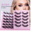 D-Curve False Eyelashes Natural Synthetic 5 Pairs 7