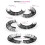 D-Curve False Eyelashes Natural Synthetic 5 Pairs 8
