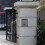 Grey Iron Outdoor Mailbox with Lockable Storage and Wall 2