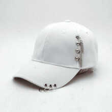 Unisex Baseball Cap Metallic Ring Chain Summer