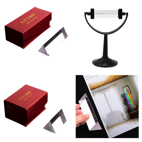 Triangular Prism Optical Glass for Light Experiments 1