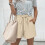 Women's Polyester Summer Shorts High Waist Elastic 7