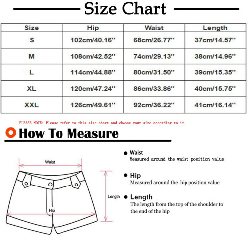 Women's Polyester Summer Shorts High Waist Elastic 1