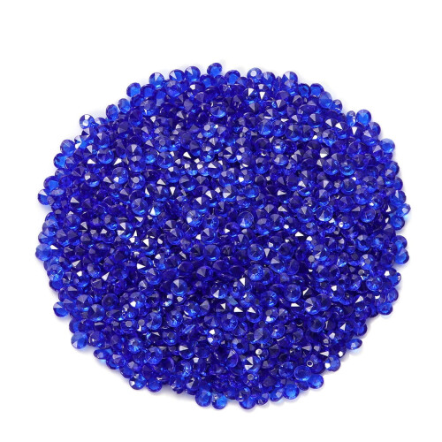 Acrylic Diamonds 4.5mm Transparent 2000 pcs Dark Blue