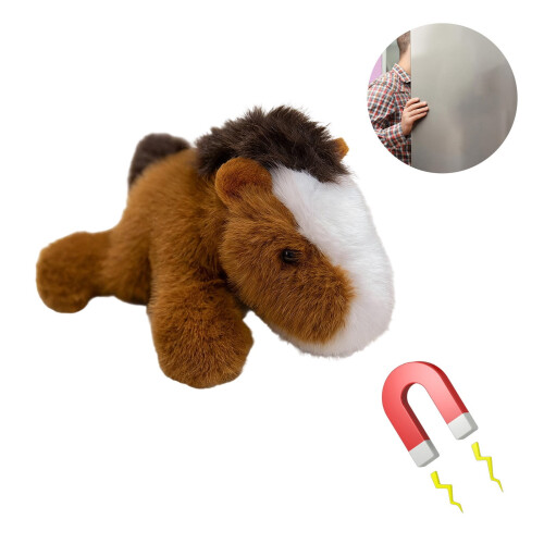 Animal Plush Magnet Soft Fridge Sticker Brown