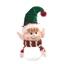 Christmas Candy Storage Can Green Hat Design 1 Piece