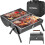Portable Charcoal Grill Stainless Steel Mini Foldable 8