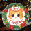 Orange Cat Christmas Ornament Ceramic 3 Inch Double-Sided 4