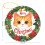 Orange Cat Christmas Ornament Ceramic 3 Inch Double-Sided 2