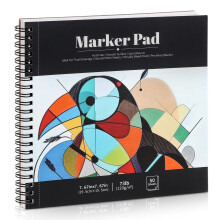 Bleedproof Marker Paper Pad 50 Sheets 7.6x7.6 Inch 120gsm
