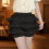 Black Layered Underskirt Shorts Petticoat with Lace Edging 6