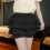 Black Layered Underskirt Shorts Petticoat with Lace Edging 7