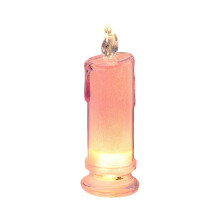 LED Flameless Rechargeable Candles Pink Remote Multi-Color