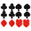 Invisible Nipple Covers for Women with Poker Card Pattern, 2